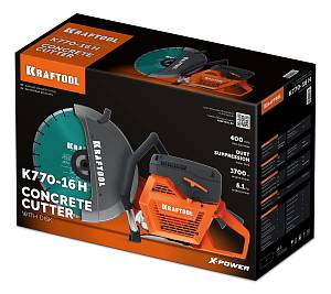 KRAFTOOL 3700 Вт, 400 мм, диск в комплекте, бензорез по бетону (бетонорез) (K770-16 H) KRAFTOOL 3700 Вт, 400 мм, диск в комплекте, бензорез по бетону (бетонорез) (K770-16 H)
