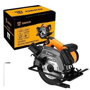Дисковая (циркулярная) пила DEKO CS1250-D, 1250Вт, 165мм диск 083-1100