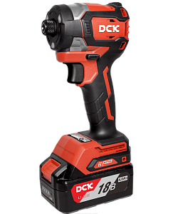 Дрель-шуруповерт аккум DCK KDPL208 2*4А/ч, HEX-impact, 208нм, 3 скорости, подсветка