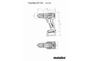 PowerMaxx SB 12 BL Аккумуляторные ударные дрели Metabo
